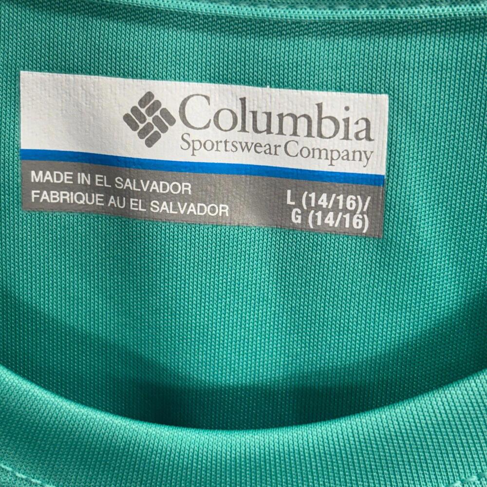 Columbia Sportswear Boys Large 14/16 Green Performance T-Shirt NWT - Picture 3 of 5